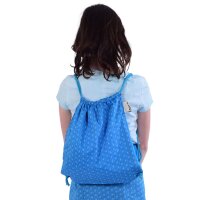 Zugbeutel für Kinder, Turnbeutel für Mädchen, klein Kinderrucksack aus Baumwolle