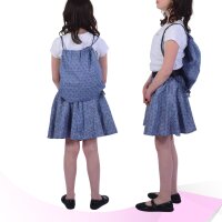 Zugbeutel für Kinder, Turnbeutel für Mädchen, klein Kinderrucksack aus Baumwolle