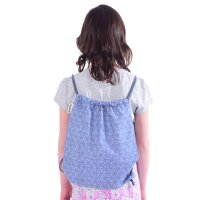 Zugbeutel für Kinder, Turnbeutel für Mädchen, klein Kinderrucksack aus Baumwolle