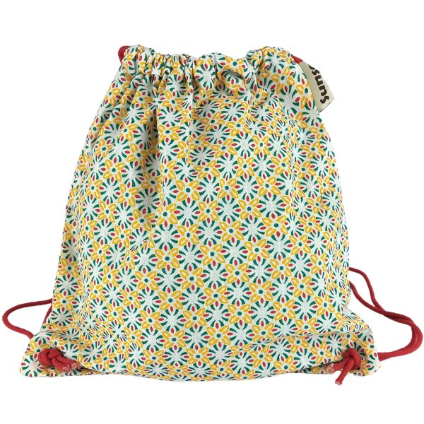 Zugbeutel für Kinder, Turnbeutel für Mädchen, klein Kinderrucksack aus Baumwolle