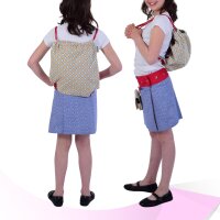 Zugbeutel für Kinder, Turnbeutel für Mädchen, klein Kinderrucksack aus Baumwolle