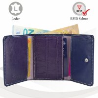 Sunsa Creations "Lilly"  leather wallet purse colorful small woman billfold