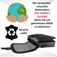 Sunsa Leder Messenger Damentasche Ledertasche schwarze Umhängetasche Crossbody