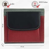 Sunsa Creations "Lilly"  leather wallet purse colorful small woman billfold