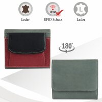 Sunsa Creations "Lilly"  leather wallet purse colorful small woman billfold