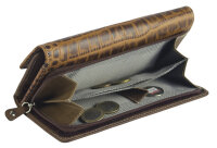 Sunsa Creations "Maja" echt Leder Geldbörse. Portemonnaie aus Leder. Großer Geldbeutel