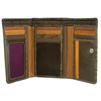 Sunsa Creations "Eva" echt Leder Damen Geldbörse Portemonnaie Brieftasche großer Geldbeutel