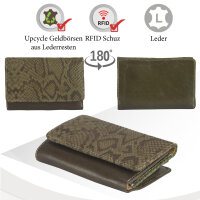 Sunsa Creations "Eva" echt Leder Damen Geldbörse Portemonnaie Brieftasche großer Geldbeutel
