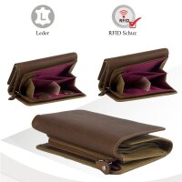 Sunsa Creations "Eva"  leather wallet purse colorful big woman billfold