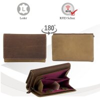 Sunsa Creations "Eva"  leather wallet purse colorful big woman billfold