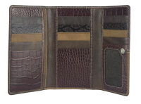 Sunsa Creations "Dora" echt Leder Damen Geldbörse Portemonnaie Brieftasche großer Geldbeutel