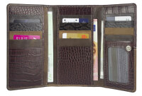 Sunsa Creations "Dora" echt Leder Damen Geldbörse Portemonnaie Brieftasche großer Geldbeutel