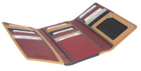 Sunsa Creations "Dora" echt Leder Damen Geldbörse Portemonnaie Brieftasche großer Geldbeutel