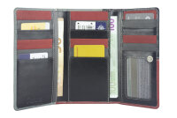 Sunsa Creations "Dora" echt Leder Damen Geldbörse Portemonnaie Brieftasche großer Geldbeutel