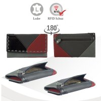 Sunsa Creations "Dora" echt Leder Damen Geldbörse Portemonnaie Brieftasche großer Geldbeutel