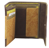 Sunsa Creations "Gabi" echt Leder Damen Geldbörse Portemonnaie Brieftasche großer Geldbeutel