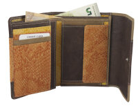 Sunsa Creations "Gabi" echt Leder Damen Geldbörse Portemonnaie Brieftasche großer Geldbeutel