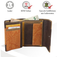 Sunsa Creations "Gabi" echt Leder Damen Geldbörse Portemonnaie Brieftasche großer Geldbeutel