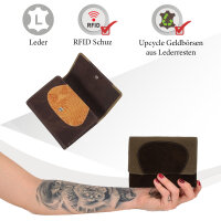 Sunsa Creations "Gabi" echt Leder Damen Geldbörse Portemonnaie Brieftasche großer Geldbeutel