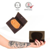 Sunsa Creations "Gabi"  leather wallet purse colorful big woman billfold