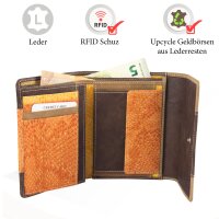 Sunsa Creations "Gabi" echt Leder Damen Geldbörse Portemonnaie Brieftasche großer Geldbeutel