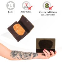 Sunsa Creations "Gabi" echt Leder Damen Geldbörse Portemonnaie Brieftasche großer Geldbeutel