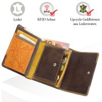 Sunsa Creations "Gabi" echt Leder Damen Geldbörse Portemonnaie Brieftasche großer Geldbeutel