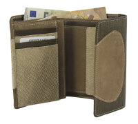 Sunsa Creations "Gabi" echt Leder Damen Geldbörse Portemonnaie Brieftasche großer Geldbeutel