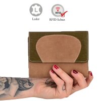 Sunsa Creations "Gabi"  leather wallet purse colorful big woman billfold