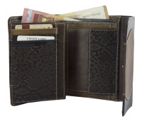 Sunsa Creations "Gabi" echt Leder Damen Geldbörse Portemonnaie Brieftasche großer Geldbeutel