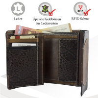 Sunsa Creations "Gabi" echt Leder Damen Geldbörse Portemonnaie Brieftasche großer Geldbeutel