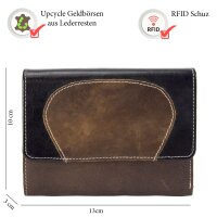 Sunsa Creations "Gabi" echt Leder Damen Geldbörse Portemonnaie Brieftasche großer Geldbeutel