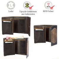 Sunsa Creations "Gabi" echt Leder Damen Geldbörse Portemonnaie Brieftasche großer Geldbeutel