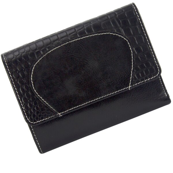 Sunsa Creations "Gabi"  leather wallet purse colorful big woman billfold