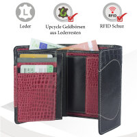 Sunsa Creations "Gabi" echt Leder Damen Geldbörse Portemonnaie Brieftasche großer Geldbeutel
