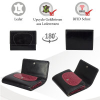 Sunsa Creations "Gabi" echt Leder Damen Geldbörse Portemonnaie Brieftasche großer Geldbeutel