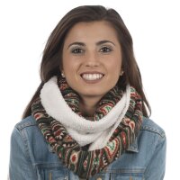 Sunsa Winter Schlauchschal,Loopschal Halstuch/ Schal aus Polyester