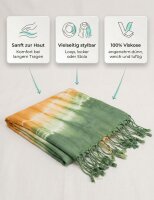 Winter scarf with a large batik patterns