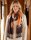 Winter scarf with a large batik patterns
