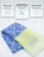 Summer cotton scarf plaid two-tone