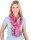 Summer cotton scarf, clematis flowers