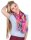 Summer cotton scarf, clematis flowers