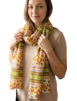 Summer cotton scarf mix Borders