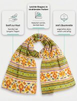 Summer cotton scarf mix Borders