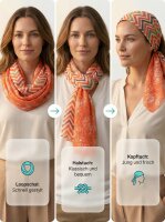 Scarf flower tendrils / zig zag