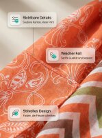 Scarf flower tendrils / zig zag
