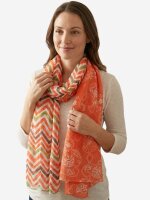 Scarf flower tendrils / zig zag