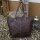 Sunsa Tasche Schultertasche Crinkel Effekt Handtasche Leder braun