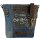 Sunsa Damentasche aus Upcycling Jeans. Umhängetasche mit Vintage Druckmotive