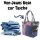 Sunsa Handtasche Damen Schultertasche Canvas Upcycling Jeanstasche große Shopper